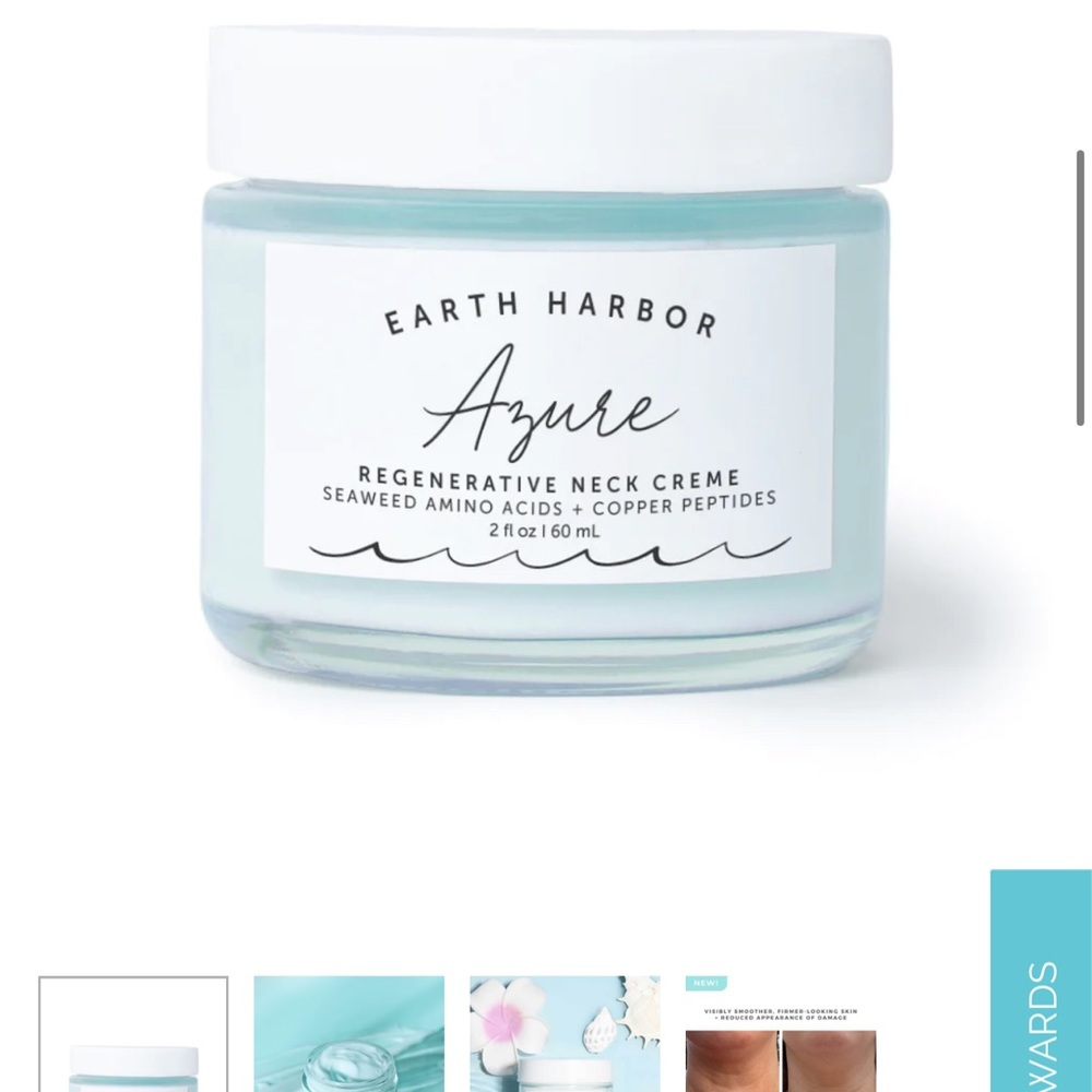 Earth harbor azure regenerative neck cream